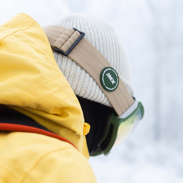 GOGLE SNOWBOARDOWE IMX PEAK MATT BLACK /BLACK - SZYBA PODWÓJNA GREEN IRRIDIUM + BROWN