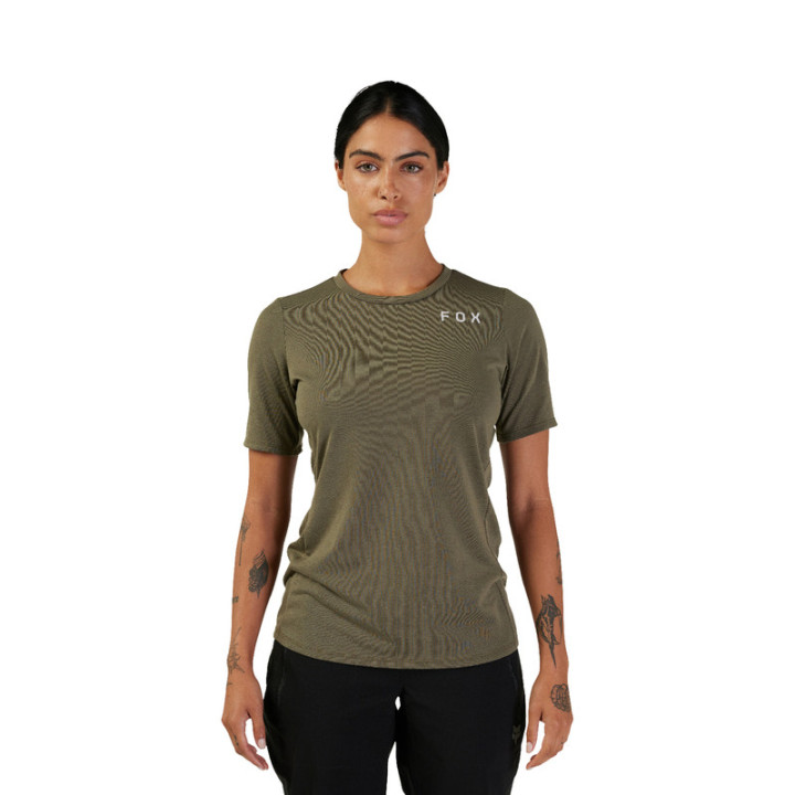 KOSZULKA ROWEROWA FOX LADY RANGER DRIRELEASE ALYN OLIVE GREEN