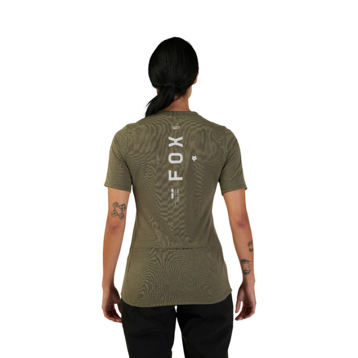 KOSZULKA ROWEROWA FOX LADY RANGER DRIRELEASE ALYN OLIVE GREEN