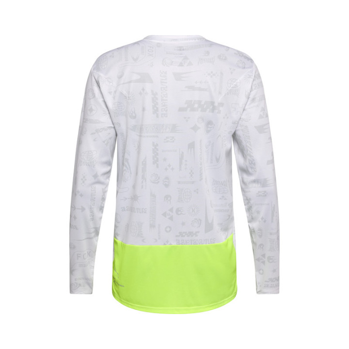 KOSZULKA ROWEROWA Z DŁUGIM RĘKAWEM FOX RANGER LUNAR SE WHITE