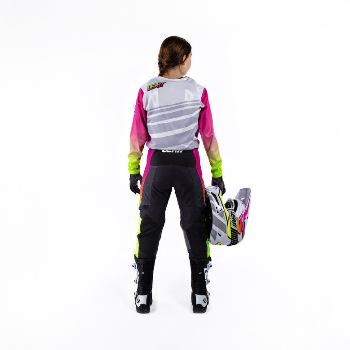 STRÓJ OFFROADOWY BLUZA I SPODNIE JUNIOR LEATT MINI RIDE KIT 3.5 RETRO PINK
