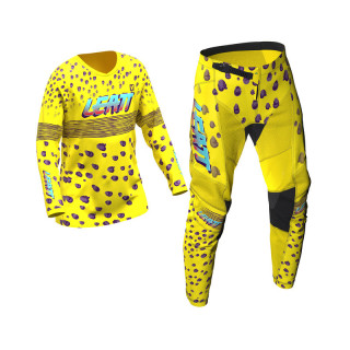 STRÓJ OFFROADOWY BLUZA I SPODNIE JUNIOR LEATT RIDE KIT 3.5 CHEETAH