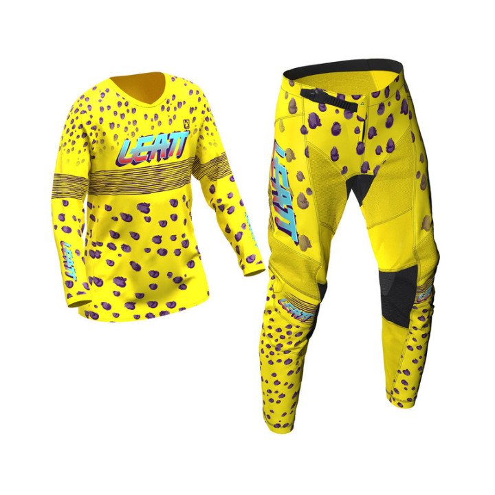 STRÓJ OFFROADOWY BLUZA I SPODNIE JUNIOR LEATT RIDE KIT 3.5 CHEETAH