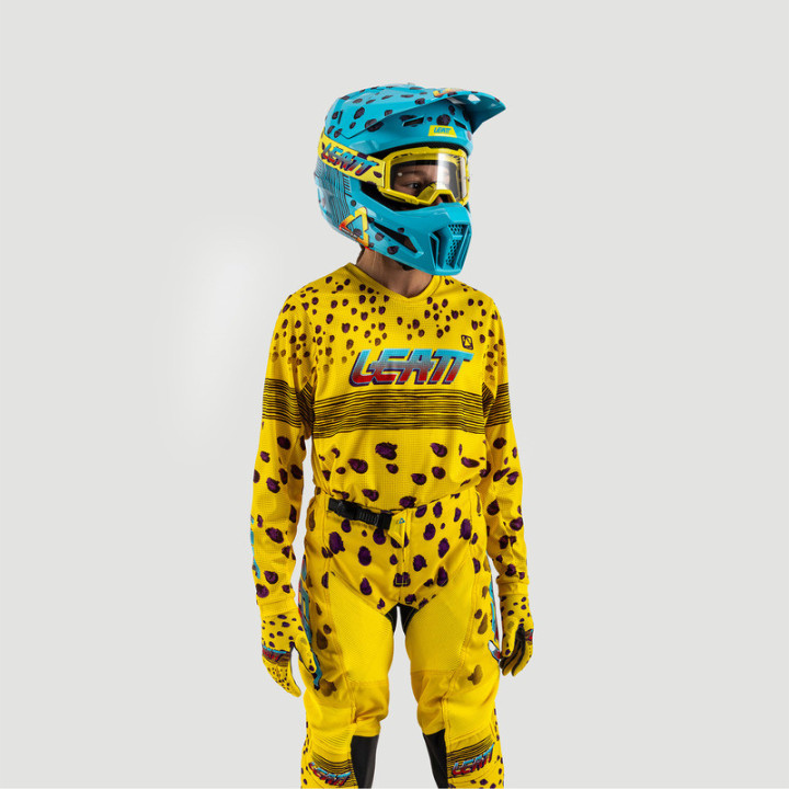 STRÓJ OFFROADOWY BLUZA I SPODNIE JUNIOR LEATT RIDE KIT 3.5 CHEETAH