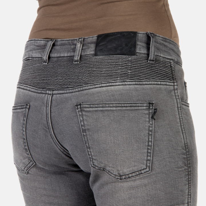 JEANSY MOTOCYKLOWE DAMSKIE OZONE ROXY WASHED BLACK 34/30