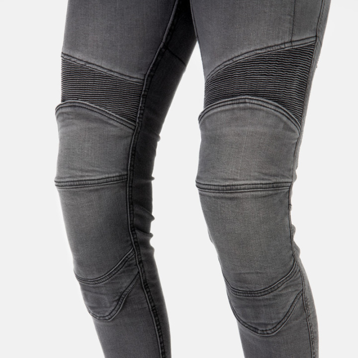 JEANSY MOTOCYKLOWE DAMSKIE OZONE ROXY WASHED BLACK 34/30