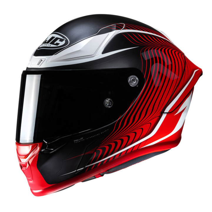 KASK MOTOCYKLOWY HJC RPHA1 LOVIS BLACK RED S