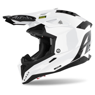 KASK MOTOCYKLOWY AIROH AVIATOR 3 COLOR WHITE GLOSS