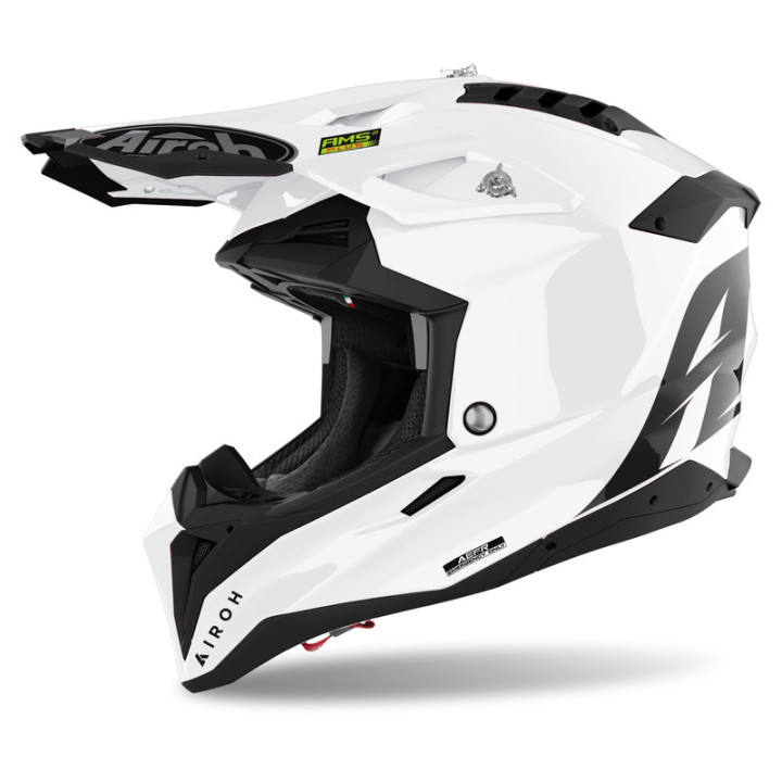 KASK MOTOCYKLOWY AIROH AVIATOR 3 COLOR WHITE GLOSS
