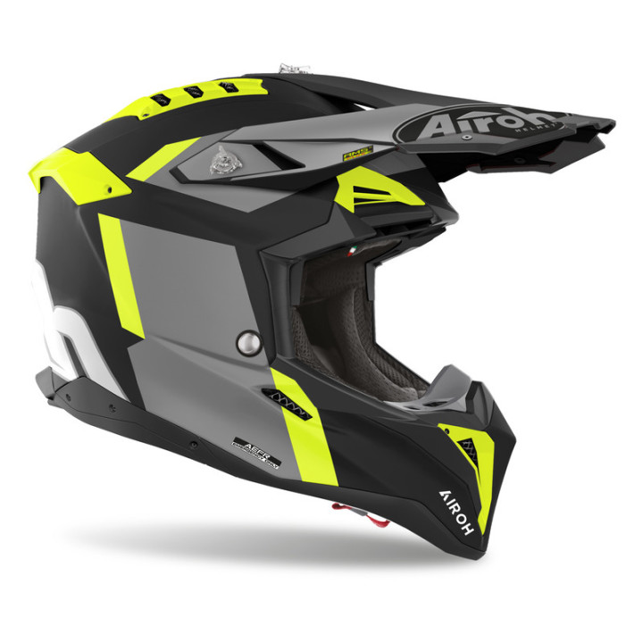 KASK MOTOCYKLOWY AIROH AVIATOR 3 GLORY YELLOW MATT XL