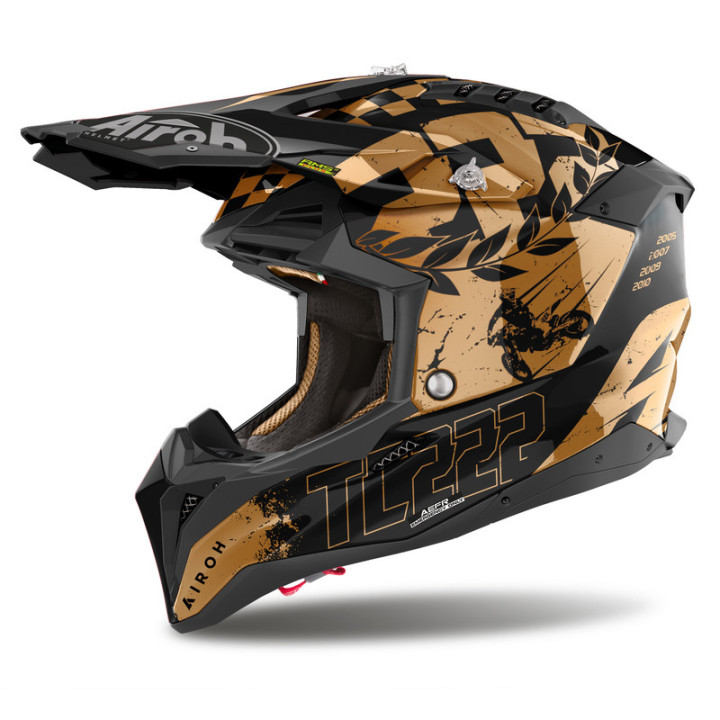 KASK MOTOCYKLOWY AIROH AVIATOR 3 LEGEND CHROME GLOSS S