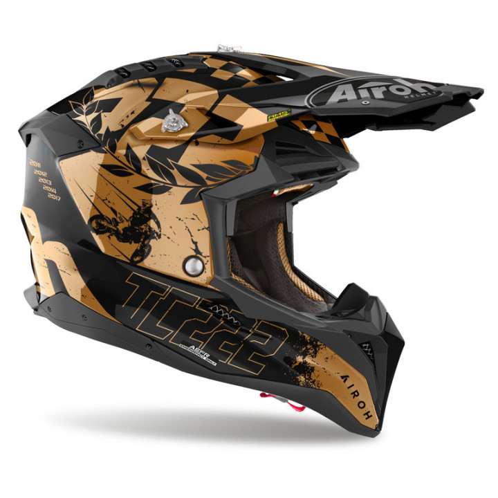 KASK MOTOCYKLOWY AIROH AVIATOR 3 LEGEND CHROME GLOSS S