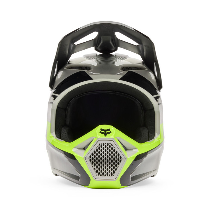 KASK MOTOCYKLOWY FOX V1 COLLECT GREY YELLOW