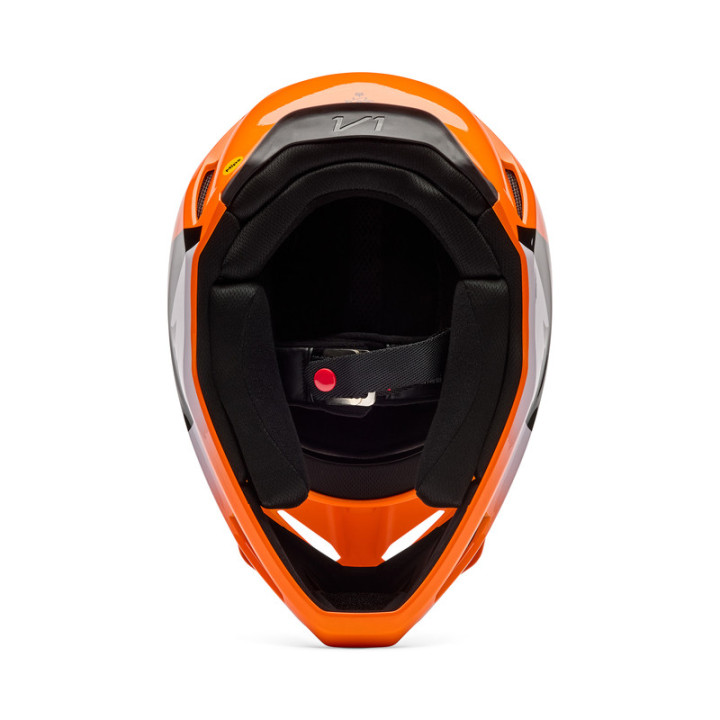 KASK MOTOCYKLOWY FOX V1 SHIELD FLUO ORANGE