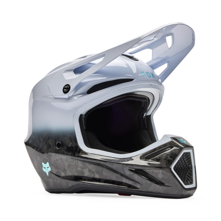 KASK MOTOCYKLOWY FOX V3 RS GHOST WHITE