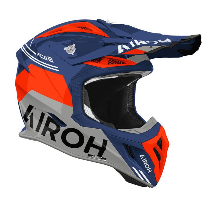 KASK MOTOCYKLOWY AIROH AVIATOR ACE 2 FURY CERULEAN GLOSS