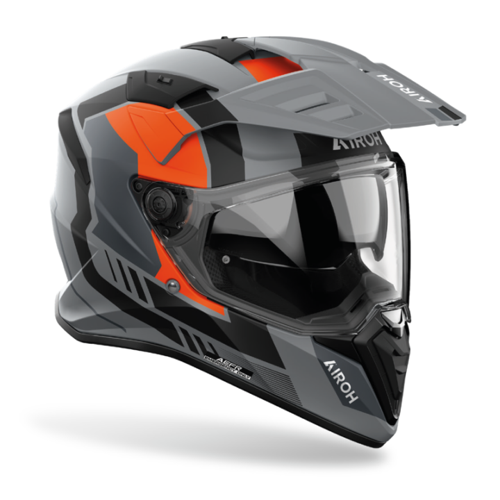 KASK MOTOCYKLOWY AIROH BANDIT HORN ORANGE MATT