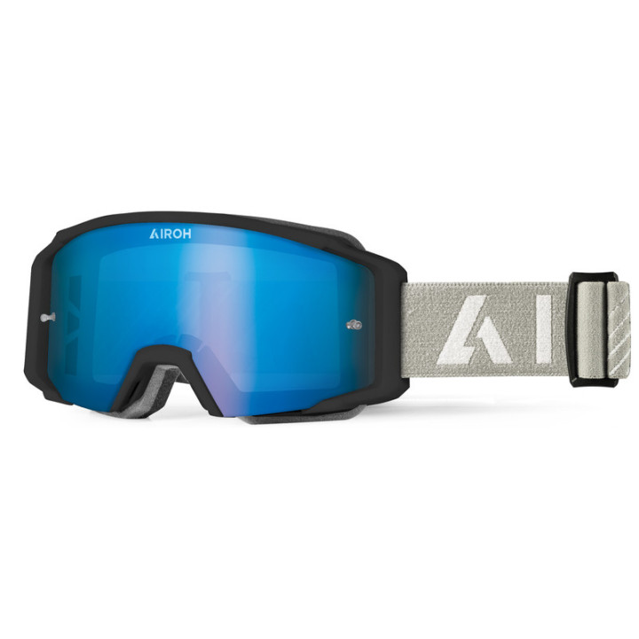 GOGLE AIROH BLAST XR1 MATT BLACK  - SZYBA BLUE MIRRORED (1 SZYBA W ZESTAWIE)