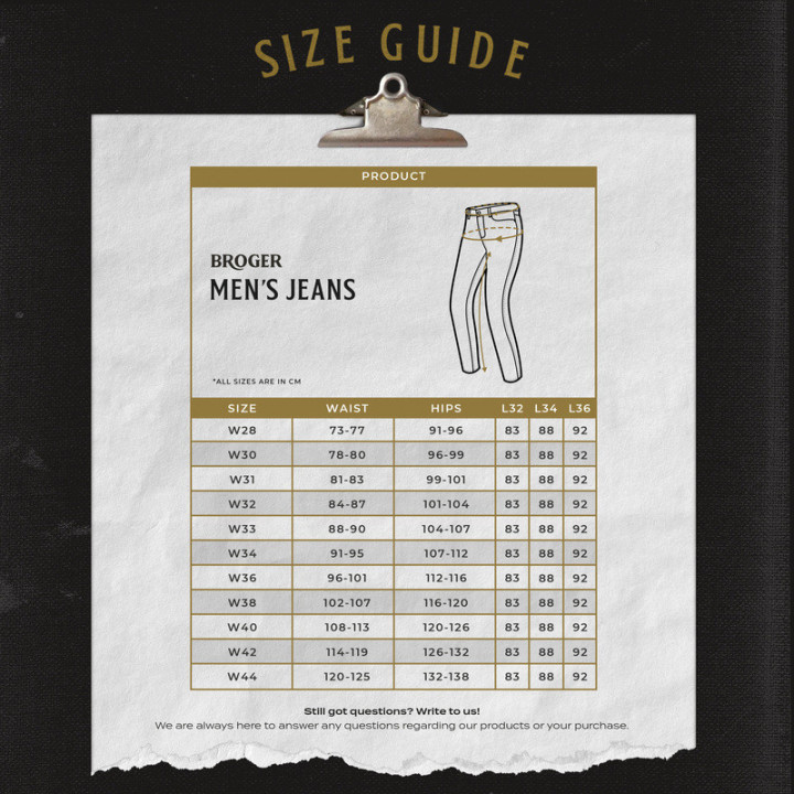 SPODNIE JEANS BROGER CALIFORNIA SLIM FIT WASHED BLUE W28L34