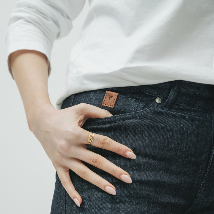 JEANSY MOTOCYKLOWE DAMSKIE REBELHORN CLASSIC 3 SKINNY FIT WASHED GREY W34L32