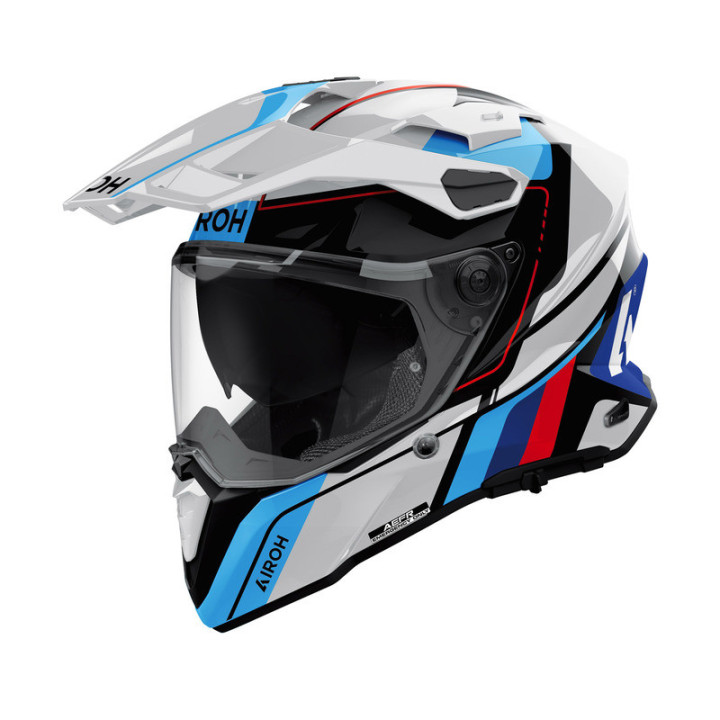 KASK MOTOCYKLOWY AIROH COMMANDER 2 SKIP WHITE GLOSS