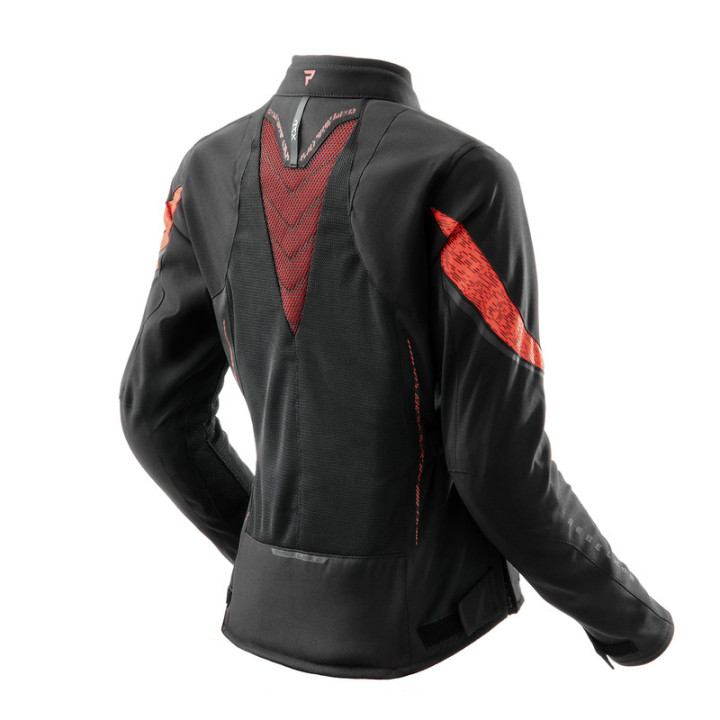 KURTKA MOTOCYKLOWA TEKSTYLNA DAMSKA REBELHORN JAX BLACK RED