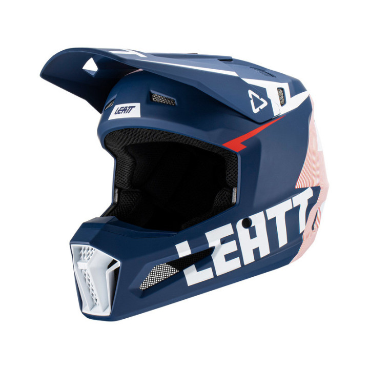 KASK MOTOCYKLOWY Z GOGLAMI LEATT KIT MOTO 3.5 ROYAL