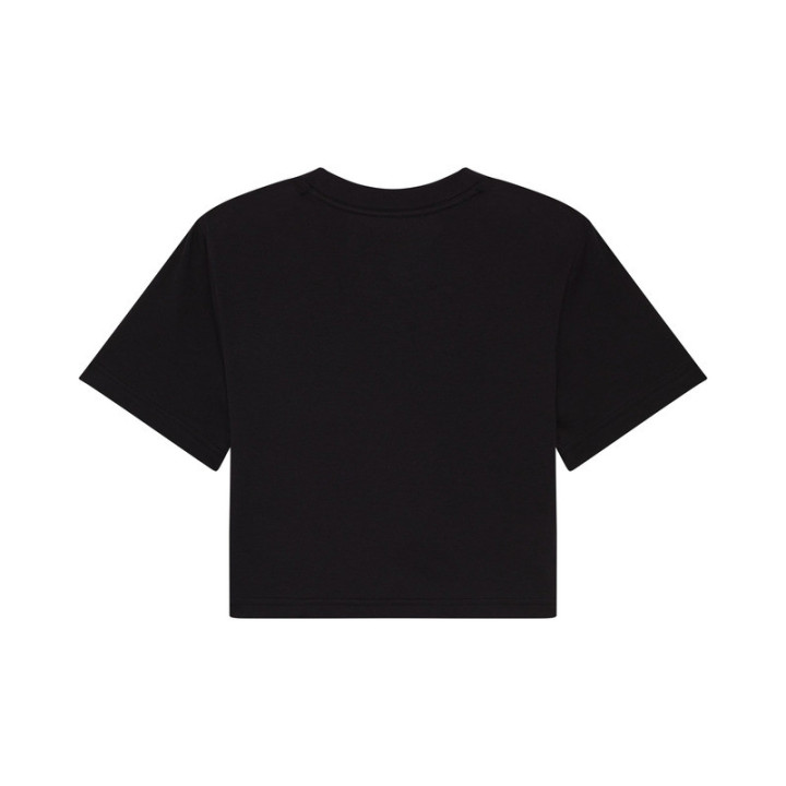 T-SHIRT FOX LADY HELLO BABY BLACK