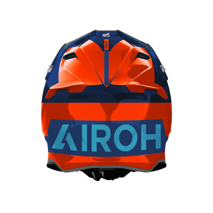 KASK MOTOCYKLOWY AIROH TWIST 3 FANCY BLUE ORANGE GLOSS