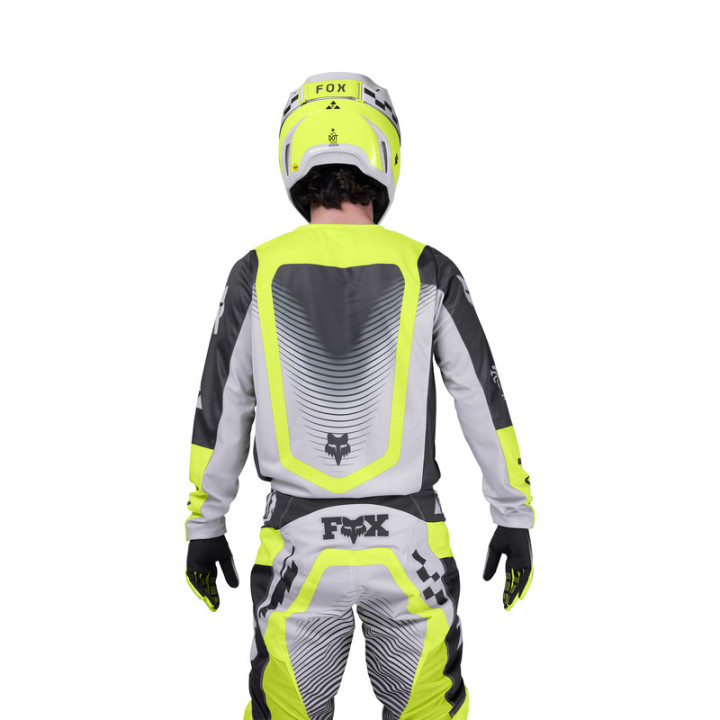 BLUZA MOTOCYKLOWA FOX 180 COLLECT GREY YELLOW M
