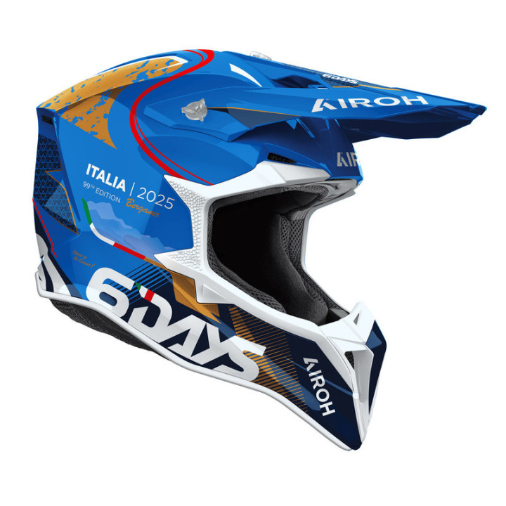 KASK MOTOCYKLOWY AIROH WRAAAP 6DAYS ITALY 2025 GLOSS