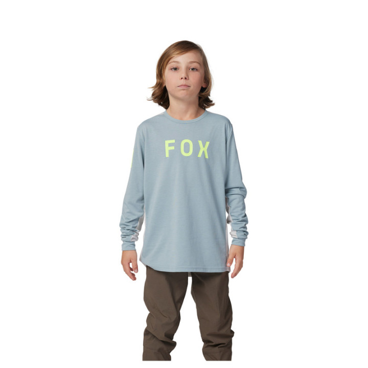 KOSZULKA ROWEROWA Z DŁUGIM RĘKAWEM FOX JUNIOR RANGER AVIATION GUNMETAL