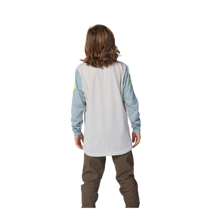 KOSZULKA ROWEROWA Z DŁUGIM RĘKAWEM FOX JUNIOR RANGER AVIATION GUNMETAL