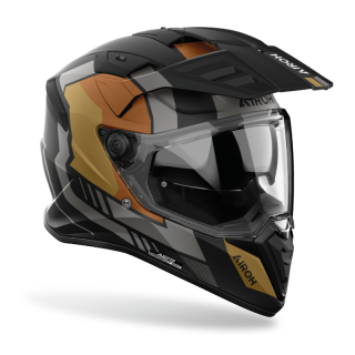 KASK MOTOCYKLOWY AIROH BANDIT HORN GOLD MATT