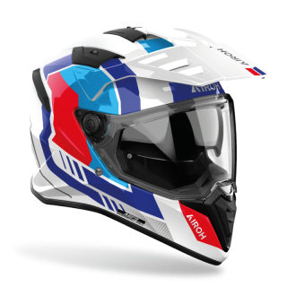 KASK MOTOCYKLOWY AIROH BANDIT HORN WHITE GLOSS