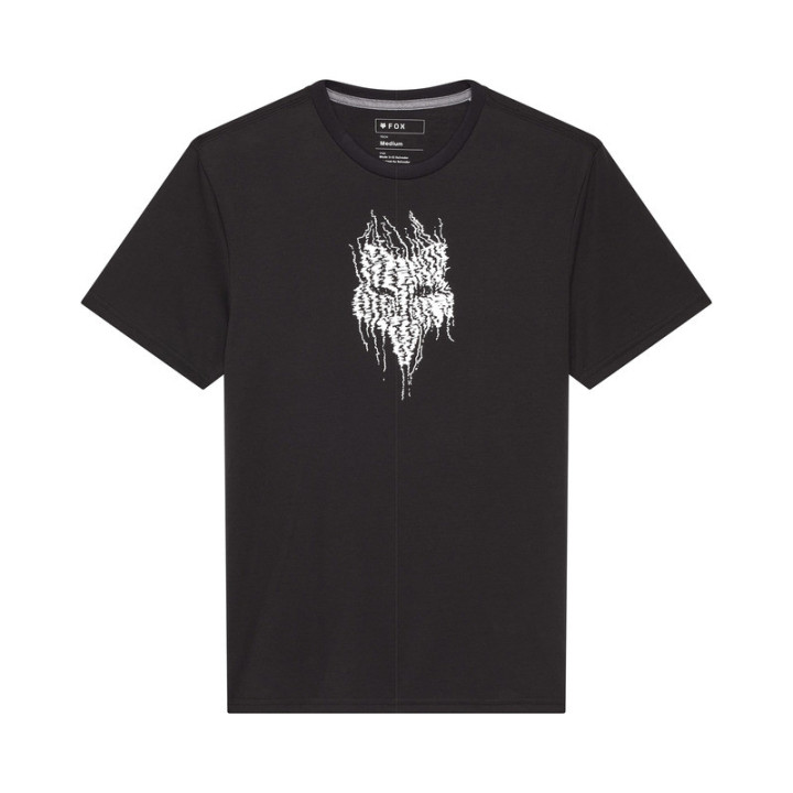 T-SHIRT FOX BARK TECH BLACK M