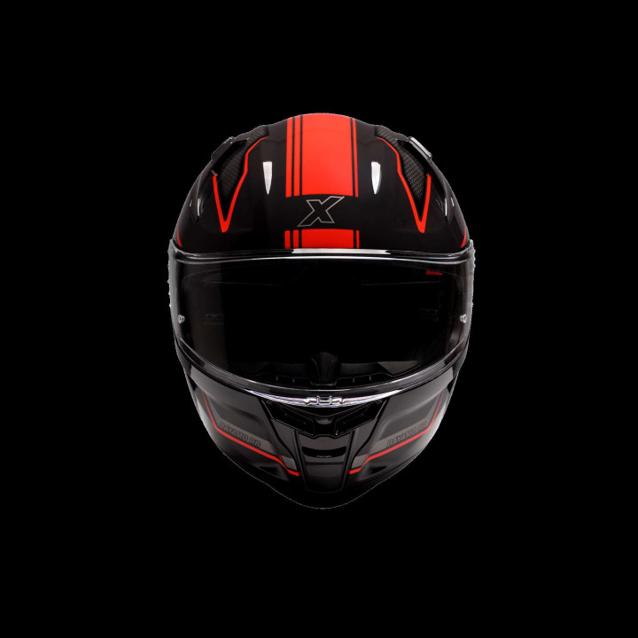 Kask Motocyklowy ROXAR BAYAMO EVO RR (kol. Czarny - Szary - Czerwony) (Rozmiar L)