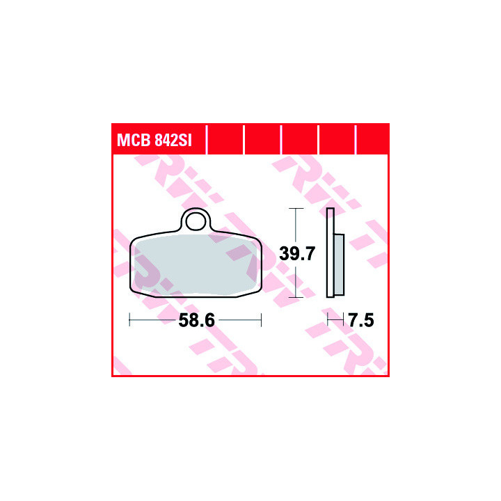 TRW Klocki hamulcowe MCB842SI sinter
