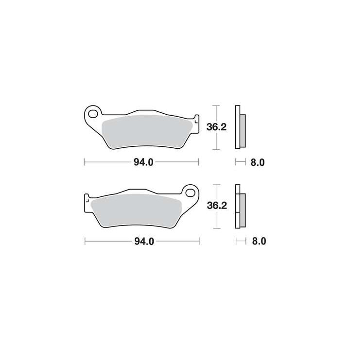 TRW Klocki hamulcowe MCB648SV sinter