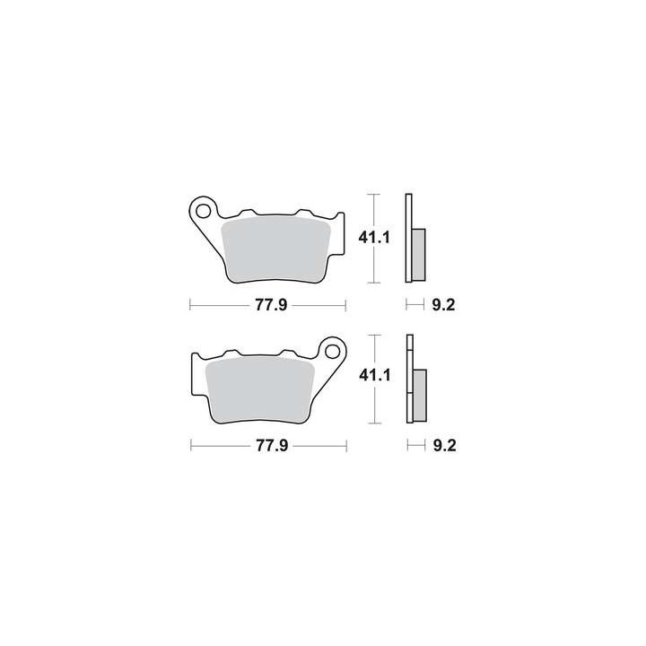 TRW Klocki hamulcowe MCB672SI sinter