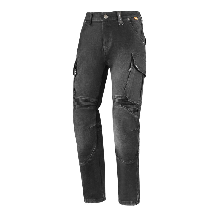 Jeansy Motocyklowe SECA SQUARE II WASHED BLACK