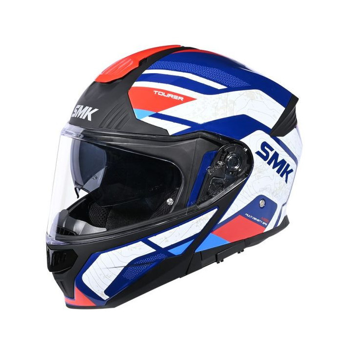 Kask Szczękowy SMK GULLWING NAVIGATOR kolor biały/czerwony/niebieski, rozmiar XL