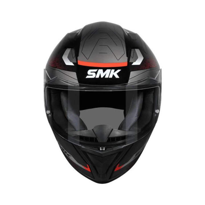 Kask Integralny SMK STELLAR SPORT Flight kolor czarny/czerwony/szary, rozmiar M