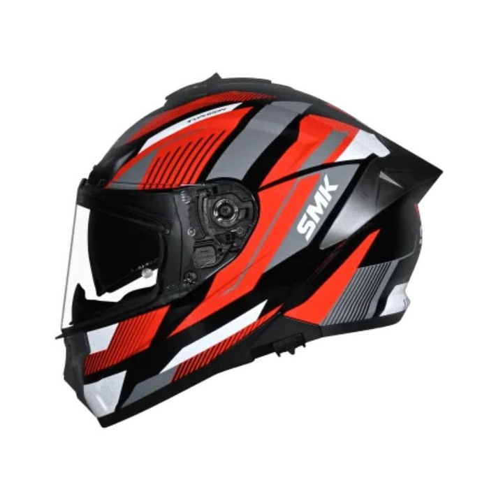 Kask Integralny SMK TYPHOON Sparko kolor czarny/czerwony/szary, rozmiar S