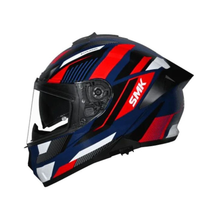 Kask Integralny SMK TYPHOON Sparko kolor biały/czerwony/niebieski, rozmiar L