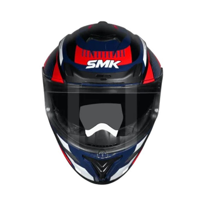 Kask Integralny SMK TYPHOON Sparko kolor biały/czerwony/niebieski, rozmiar L