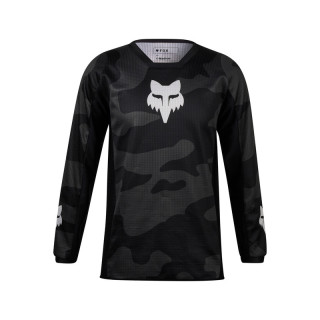 BLUZA MOTOCYKLOWA JUNIOR FOX 180 BNKR BLACK CAMO YM
