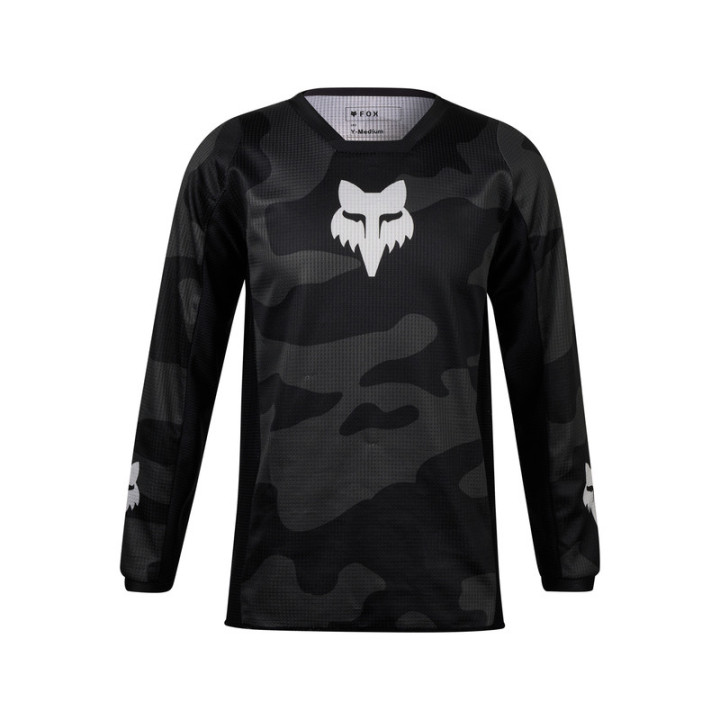 BLUZA MOTOCYKLOWA JUNIOR FOX 180 BNKR BLACK CAMO YM