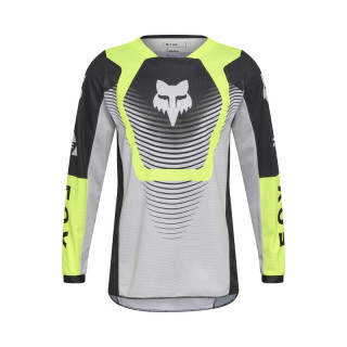 BLUZA MOTOCYKLOWA JUNIOR FOX 180 COLLECT GREY YELLOW YM