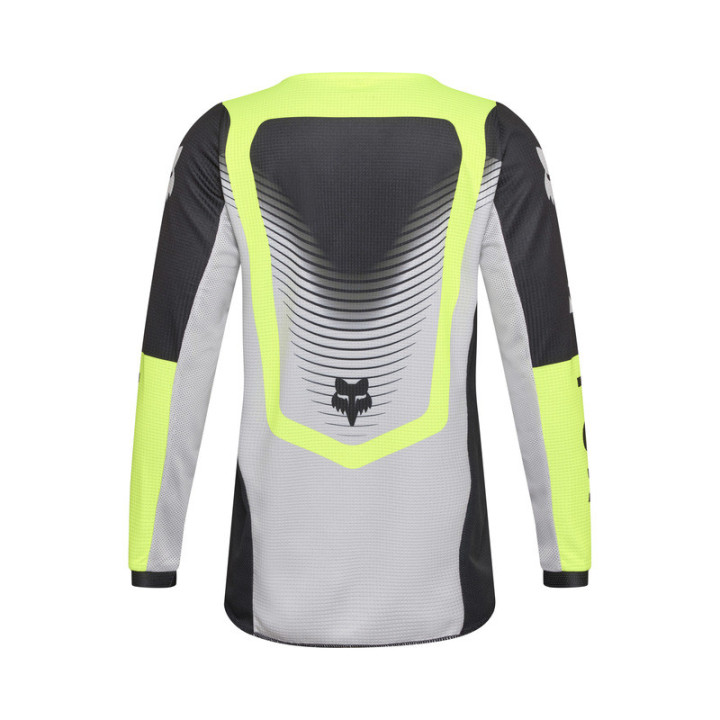 BLUZA MOTOCYKLOWA JUNIOR FOX 180 COLLECT GREY YELLOW YM